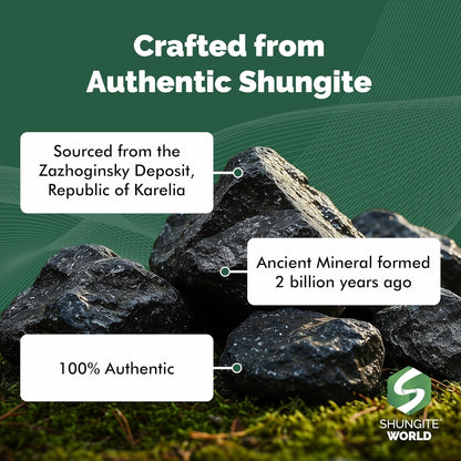 Authentic Shungite Pyramid Polished 50 Mm / 1.96" Chakra Energy Natural Healing Crystal Real Black Pyramid Home Office Protection Desk Decor Meditation Reiki Grounding Stone